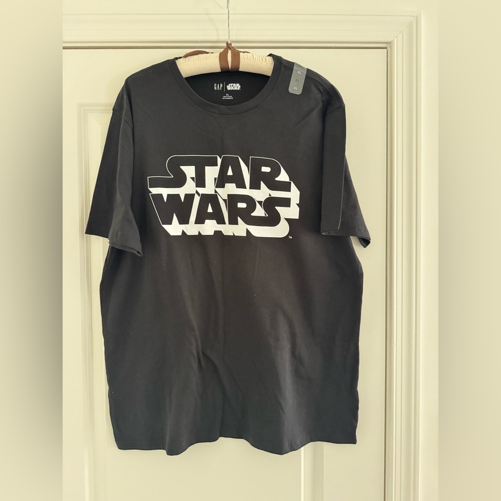 GAP x Star Wars Black Logo Tee Men XL